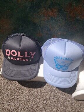 Dolly Parton Trucker Hat Set - Blue and Black